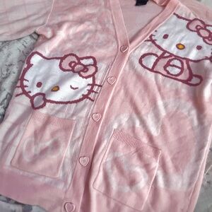 Hello Kitty Pink V-Neck Sweater